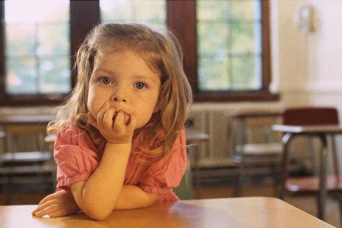 A thoughtful child - A thoughtful girl