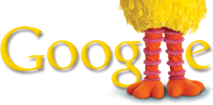 Google&#039;s logo for Sesame Street - Google&#039;s logo for 40th anniversary of Sesame Street