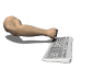 banging on keyboard - hit those keys lol