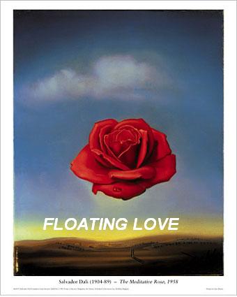 love - This stemless rose depicts floating love which has no beginning nor end