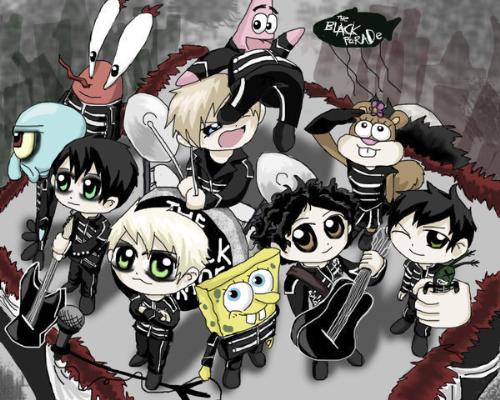 my chemical romance ft spongebob - concer in bikini botton