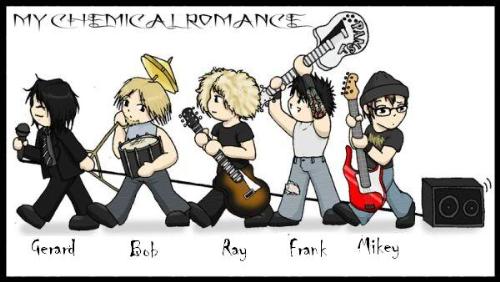 my chemical romance anime - personil my chemical romance