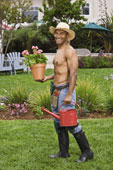 gardening - This guy seems to be enjoy gardening