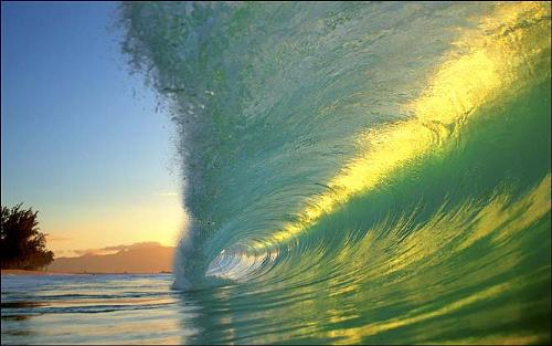 waves - Clark Little has captured this image - magical moments that the waves have created.