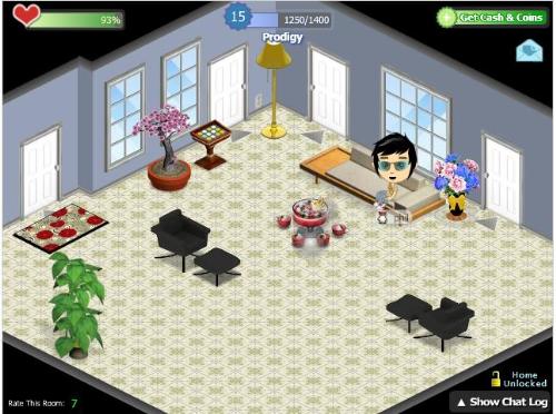 Yoville - A game in Facebook - A virtual house of me in facebook games