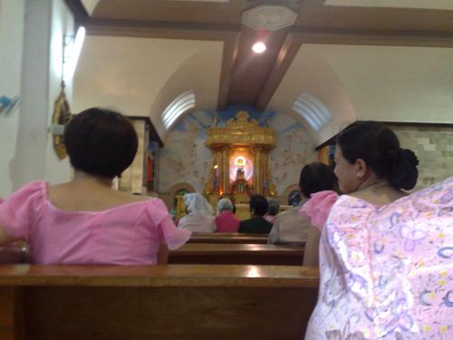 philippines - attending mass in the philippines