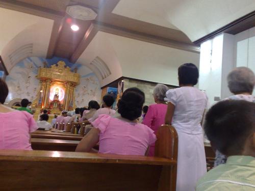 philippines - attending mass in the philippines
