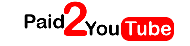 Paid2YouTube.com logo - A logo for Paid2YouTube.com, a site that pays you by watching youtube video