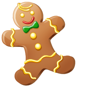 Gingerbread man for Dawn - decorated Gingerbread man