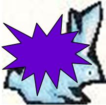 gotcha! - A direct hit with a purple paintball