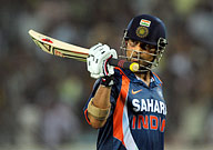 Sachin Tendulkar - Sachin after scoring the 45th one day century