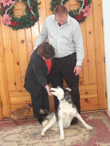 Hubby and I  - This was Christmas two years ago. It is still one of my favorite photos of the two of us!