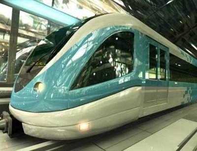 Dubai metro - train - This is a picture of the trains that operate in Dubai.