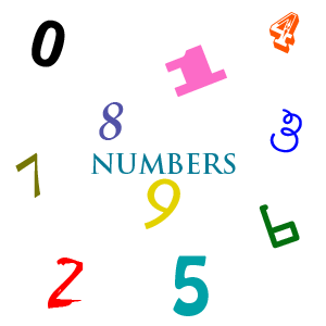 numbers - the dancing numbers. select any one number or any number of digits