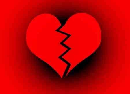broken heart and love - there are having a problem in the relationship and I think you should try your best to recover it.
