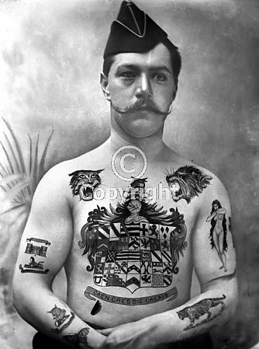 soldiers and tattoos - in my country, people who have tattoos are not allowed to join the army.