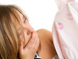 Unfaithful relationship - Is your man unfaithful ? This image shows the expession of women discovering lipstick on her husband's shirt. How shocking it will be when the husband is unfaithful to a wife ?