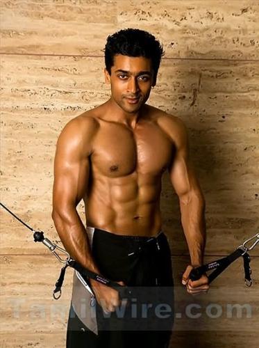 Surya - 6 pack in Varanam Aiyaram