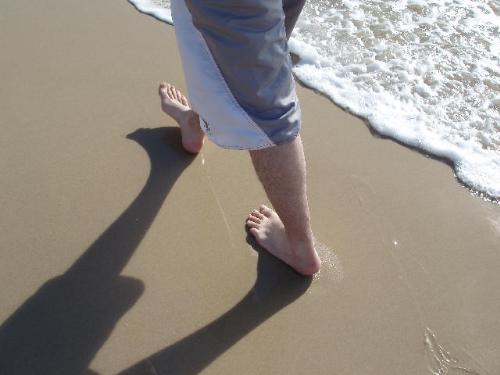 Walk - Hello this is an image of walking on a beachside.