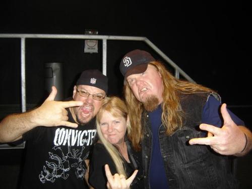 One of the best days of my life! - This was taken while I was on tour with Forbidden, out back of the Dynamo Club in Eindhoven Holland. The place was on fire that night. It was one of the best days in my life when it comes to being with friends.