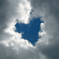Relationships - heart shape cloud