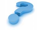 questions & answers - a blue color question mark