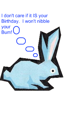 Wabbit Birthday Card - Wabbit Birthday Card for JB Bunny
