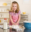 Little Girl Baking - This is the image of the little girl baking