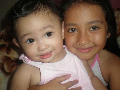 Sisters - the sister that loves alexa so much. an eight year old bundle of joy, she is a very smart girls, got talent in singing ala celine dion, as pretty as her sister, a child who enjoys play and mingle with other children, she like caroling (singing house-to-house for Christmas song, she loves to stay in the province and loves her cousins, she loves her lola (my other, she prepares a gift for her on her birthday), she is a young counselor... :-)