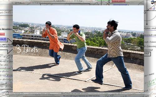 3 idiots - a bollywood movie wallpaper starring aamir khan