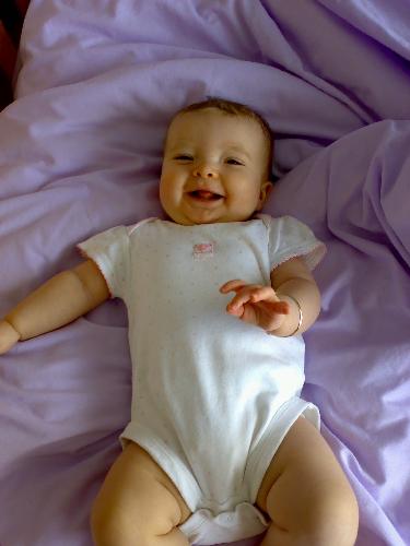 Too sweet - This is my neice the big sis of the other two, albeit when she was a bit younger. It's just such a smiley photo of her, I love it.