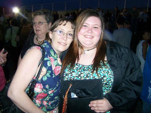 graduation - me and mom after my high school graduation