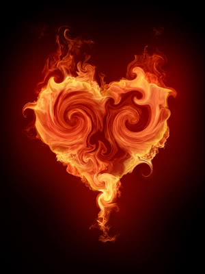 Heart on Fire - This is one of my favorite pictures because it reminds me of hot passion. I know that might be a bit on the poetic side (or dramatic side!). It would also make for a very nice tattoo.