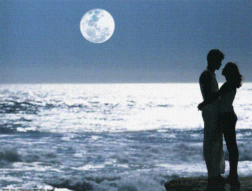 Lovers - under the moonlight.. sweet._