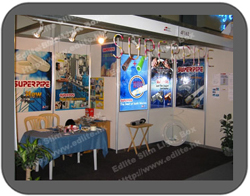 The LED light box in the Show - The LED light box is very common choice in any show. As the LED light box is very thickness,it is good to display the poster / film.