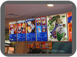 LED light box in the store - Some store would use the LED light box to attactive more client. Maybe it is a good way!