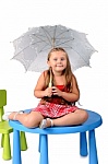 Girl with umbrella - This is the image of the girl with umbrella.