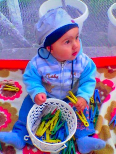 My baby - Sweet baby-boy Mickey.