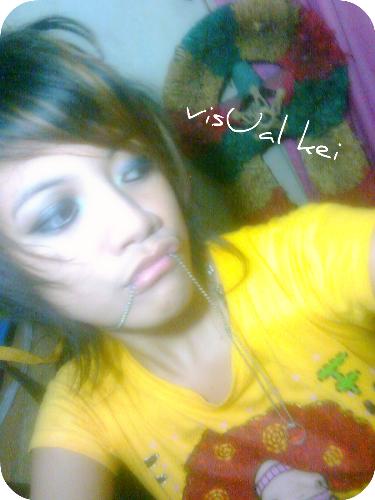 me doin visual kei - im 16 and i enjoy doin stuff with my hair i used alot of hair sprays and tease it alot..