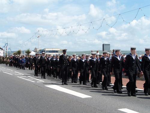 Portland Sea Cadets - Marchin Across weymouth Sea-Front