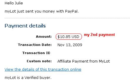mylot payment proof - my 2nd payment