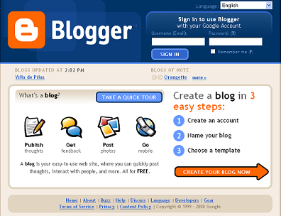 blogger is effective - Blogger is a good site for you to interact with the other people