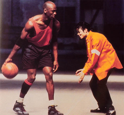 Michael Jordan and Michael Jackson. - Michael Jackson vs Jordan