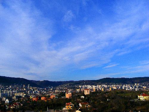 A view from my terrace - This picture is made from my terrace in the hostel at 7 a.m.