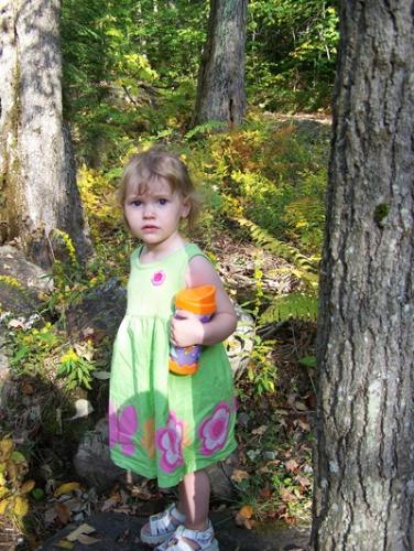 My granddaughter - as sweet as she is pretty