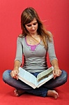 Women reading - This is the photo of the women reading the book.