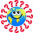 Question globe - This is the photo of the global question Question globe - This is the photo of the global question