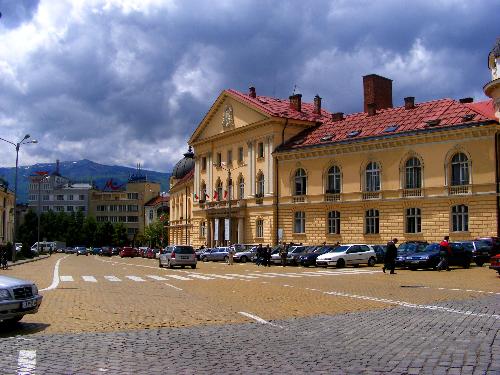 Sofia - The yellow square in Sofia. It's called so, because of the yellow paving-stones on the streets. On this street is the Parliament.