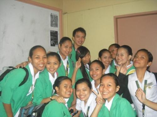 nursing students - this picture was taken at FEU Institute of Nursing, without knowing that Typhoon Ondoy was striking many people outside already. :/