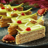 Christmas tree cake - This is the photo of the christmas tree cake ( decorated butter cream cake )